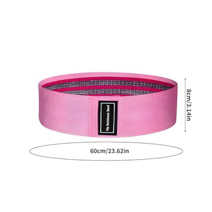Fabric Resistance Bands for Legs and Butt, Non-Slip Booty Bands for Gym Yoga Squat, Glute Exercise Loops with Carry Bag