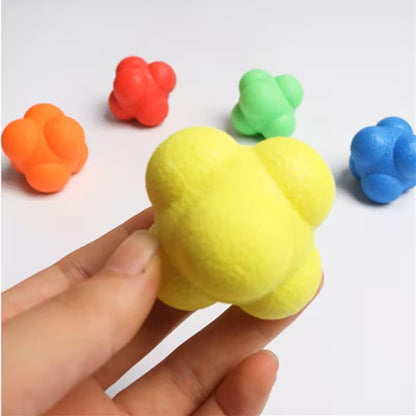 1pc Hexagonal Reaction Ball, Agility Hexagonal Tennis Training Sports Fitness Balls