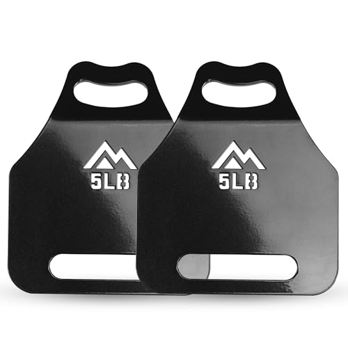REP Fitness Strata Weight Vest, 2 Removable Plate Options for Unisex, Men & Women, Wearable, Weighted for Strength Training, Muscle Building, CrossFit, Running, Gym Exercise, Adjustable Sizing - color: Black, size: Extra Plate Set ((2) 5 lb)