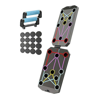 Multifunction Foldable Push Up Boards Portable Push Up Boards Fitness Equipment for Strength Training and Muscle Building Fitness Strength & Exercise Training Equipment - color: E