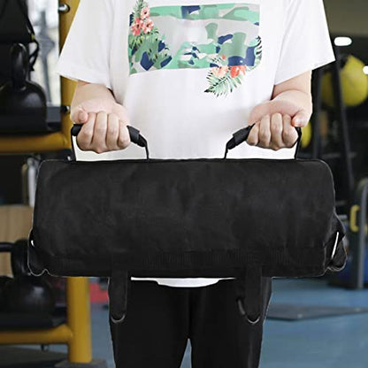 Workout Sandbag, Oxford Cloth Heavy Duty Sandbag Workout Bags with 6 Gripping Handles, Adjustable Weight Weighted Backpack, for Strength Powerlifting Running Heavy Workout