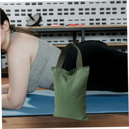 2Kg Weighted Sandbag for Yoga Fitness Empty Canvas Bag with Handle Weight for Training Exercises Durable Easy to Clean Sandbag Tools for Weight Training