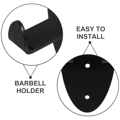 Wall-mounted Barbell Storage Rack Heavy-duty Steel Barbell Holder Gym Organizer for Home Gym Weight Rack and Resistance Bands Storage