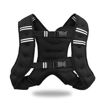 Weighted Vest Workout Equipment, 11lbs/18lbs Body Weight Vest for Men, Women, Strength Training, Running, Fitness, Muscle Building, Weight Loss, Weight lifting