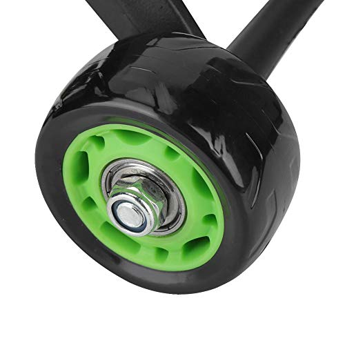 Ab Roller for Abs Workout - 4 Wheel AB Wheel Roller - Workout System - with Knee Protection Pad - Home Gym Workout Exercise Equipment - Abdomen Muscle Training - for Men/Women(Green+Black)