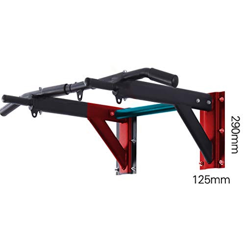 Wall Mounted Pull up Bar Multi-Grip Chin-up Station Home Gym Exercise Workout Equipment Strength Training Fitness Equipment Supports 600lbs - size: Pull up bar with pull rope