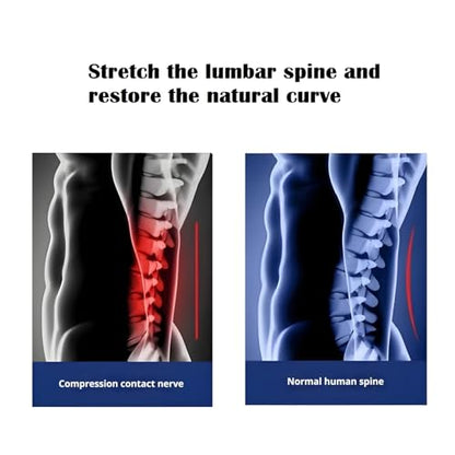 Lumbar Massager - 26° Oscillating Traction for Lower Back Discomfort Relaxation Heating & Vibrating Functions Included Adjustable Back Stretcher for Home & Office Use Wholesale