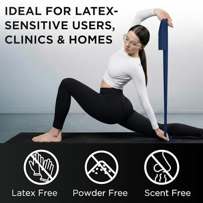 THERABAND Resistance Bands Set, Elastic Bands for Exercise & Physical Therapy, Strength Training for Upper & Lower Body Fitness