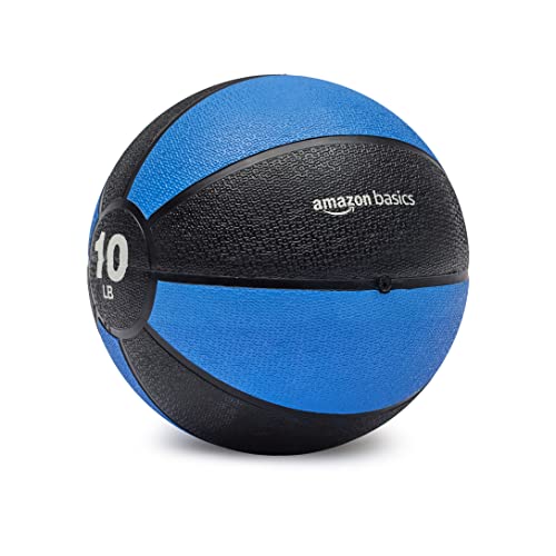Amazon Basics Weighted Medicine Ball for Core Strength, Strength Training, Full-Body Workouts and Balance Exercises