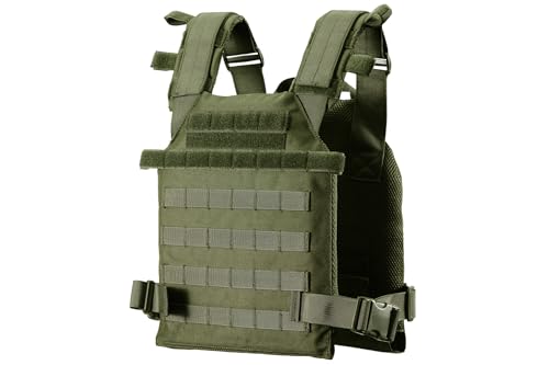 Weighted Vest for Men and Women Weight Vests Adjustable Strength and Endurance Training Fitness Tactical Running - color: Od Green