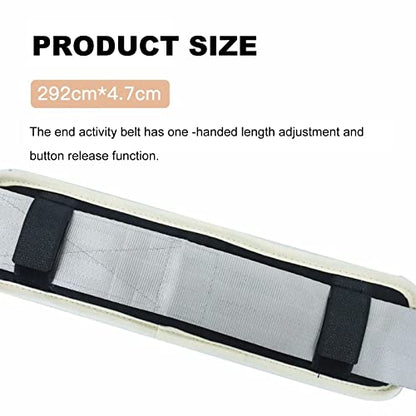 NICHOY Extremity Mobilization Belt,Manual Traction Mobility Strap,Adjustable Fun Gait Belts for Stretching Leg Shoulder Exercise,One -Handed Length Adjustment(Color:A)