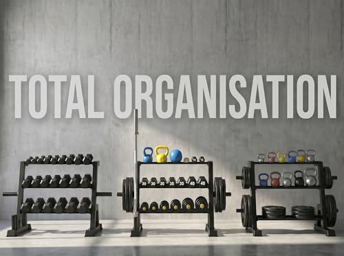 3-Tier Weight Rack, Dumbbell Kettlebell Rack 1100LB Capacity Weight Plate and Curl Bar Storage for Home Gym