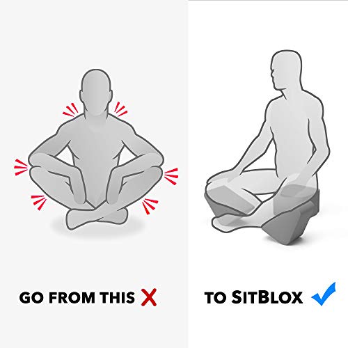 Ungloo Supportive Yoga Block Wedges for Seated Meditation – Elevates Knees, Reduces Hip Pressure, and Improves Cross-Legged Posture