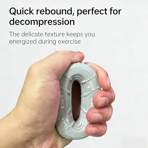 Generic 3 in 1 Hand Grip Strengthener Adjustable 50-70LB Silicone Forearm Exerciser for Climbing Fitness Office Hand Rehabilitation Grip Strength Trainer for Men Women - color: Purple