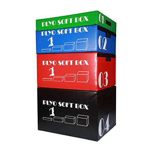 Stackable Soft Plyo Boxes - size: Set