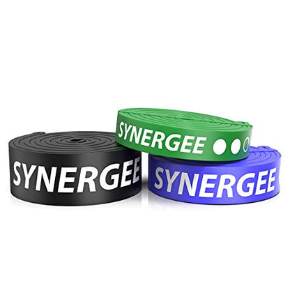 Synergee Resistance Loop Bands. Pull Up Assist Bands with Heavy Duty Resistance. Exercise Bands Work Perfect for Stretching, Powerlifting & Resistance Training.