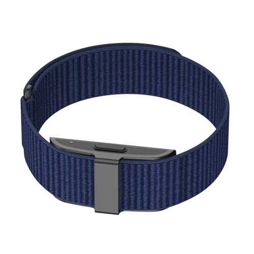 CAMTOVGCA Nylon Loop Compatible with Hume Band, Nylon Replacement Strap, Soft Adjustable Breathable Sport Wristband for Fitness Tracker - color: Blue