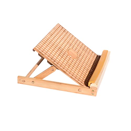kowaku Slant Board Adjustable Bamboo Calf Stretching Wedge Ankle Foot Incline Board Anti Slip Ergonomic Design Suitable for Office Indoor Outdoor Sports