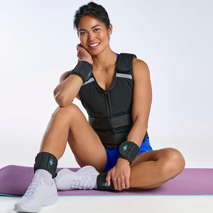 Adjustable Wearable Wrist Arm Weights for Walking, Fitness, and Physical Therapy