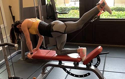 Glute Kickback PRO “Patented” 100% Made in The USA - Cable Machine Ankle Straps - size: Women's