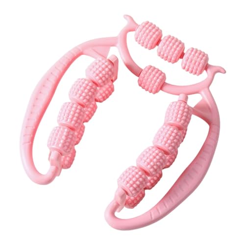 Muscle Roller Tool with 20 Wheels for Legs and Arms, Pink