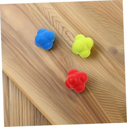 Happyyami 6Pcs Hexagon Reaction Speed Training Balls for Adults Enhance Hand Eye Coordination and Reflexes Durable Agility Balls for Sports and Fitness Versatile Indoor Training