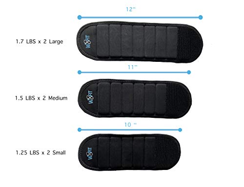Adjustable Wearable Wrist Arm Weights for Walking, Fitness, and Physical Therapy