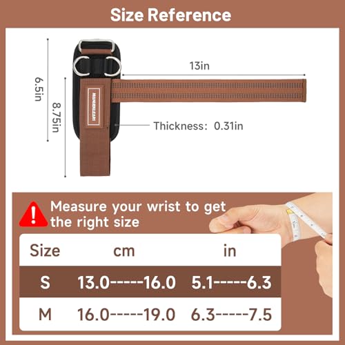 Wrist Straps for Weightlifting, Gym Lifting Straps with D Rings for Cable Machine,Weight Lifting Wrist Wraps for Men Women