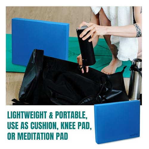 High-Density Balance Pad - Durable TPE Foam Balance Pad Physical Therapy, Foam Exercise Pad with Non-Slip Surface, Lightweight for Home & Gym Workouts, Core Strength & Balance Enhancement