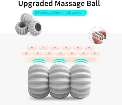 Handheld Massager with 6 Balls - Premium Deep Tissue Relief for Neck, Back, Shoulders and Legs (Blue)