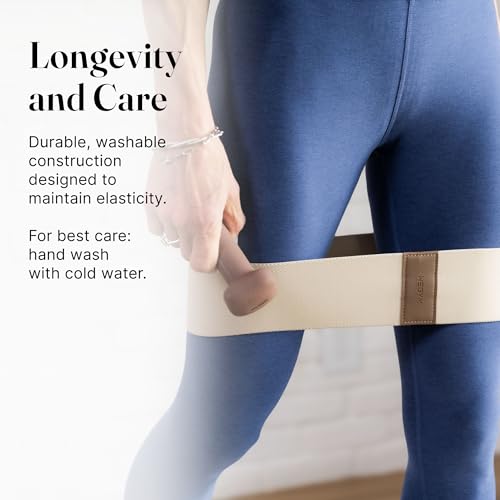 WeGym Fabric Resistance Bands, Workouts at Home, Set of 3 Bands, Exercise Bands for Lower Body Workouts, Travel Friendly Fitness Equipment, Stylish Fitness