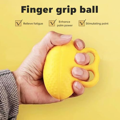 Finger Grip Ball, Hand Exerciser Grip Strengthener,Stroke Rehab Equipment,Stress Balls for Adults, Finger Gripper Strengthening Exercise for Hand