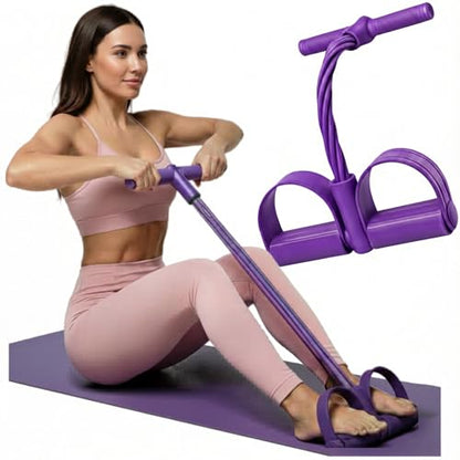 Resistance Bands with Handles, 6 Tube Pedal Exercise Bands for Home Workout, Adjustable Resistance Bands for Arms Legs & Core Training