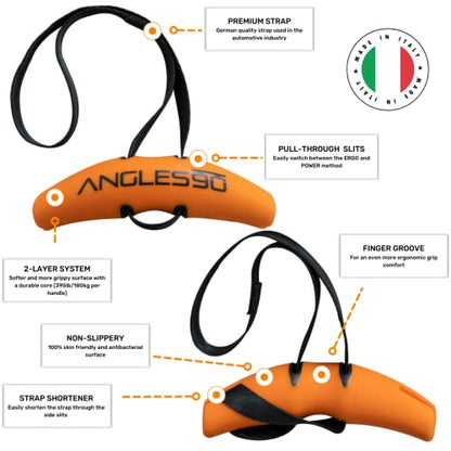 Suspension Pulley Trainer - A90 Strength Set, 440 lb - Indoor & Outdoor Use with Portable Pulley Gym - Joint-Friendly Motion with Suspension Trainers - Compact Portable Workout Cables