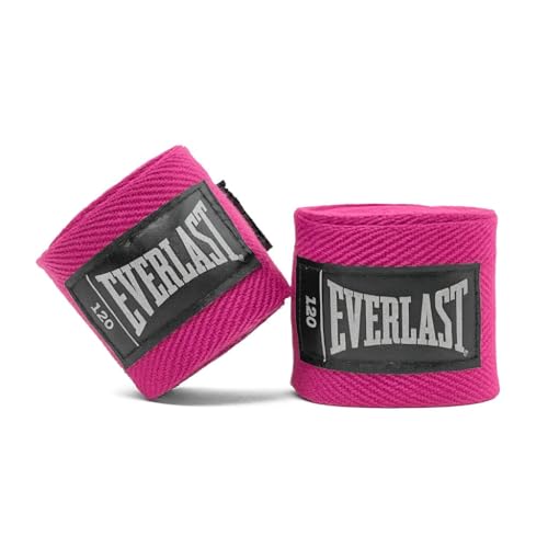 Everlast Core Handwraps 120in – Boxing Hand Wraps for Gloves, Wrist & Knuckle Support - color: Pink