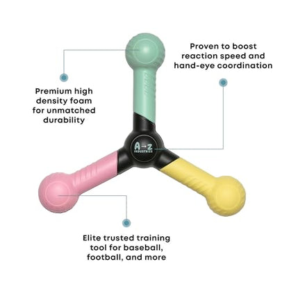 Reaction Catch Trainer – Hand Eye Coordination Training Tool to Improve Reflexes, Speed, Agility & Focus | Baseball & Softball Training Equipment for Athletes, Coaches & Kids - Rogue Athletics