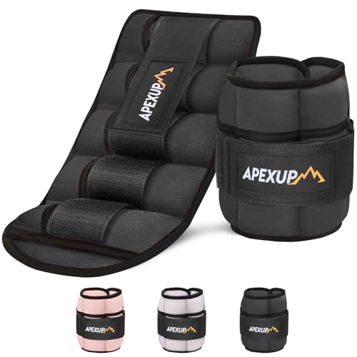Adjustable Ankle Weights for Women and Men, Modularized Leg Weight Straps for Yoga, Walking, Running, Aerobics, Gym, Physical Therapy - color: Black, size: 2.5 lbs x2