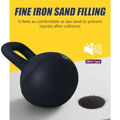 sogesfurniture Soft Kettlebells,Safe Strength Training Kettlebells,Iron Sand Filled Weights Strength Training Kettlebells,Fitness Soft Kettlebells for Women Men Children - color: 15LBS-Black&Grey