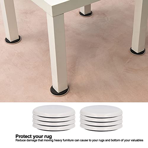 Garosa 8Pcs Furniture Sliders, Plastic with EVA Floor Protectors, Reduce Noise and Enhance Movement for Carpet and Hardwood Floors (5 Inch) - size: 5 Inch