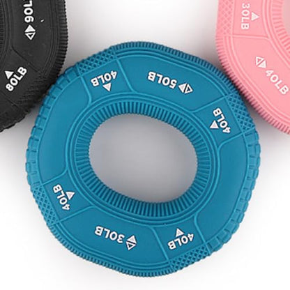 Hand Grip Strength Trainer Rings Set, Silicone Hand Exercisers with Three Resistance Levels (30-40-50lb), Finger and Wrist Forearm Trainer for Fitness and Stress Relief