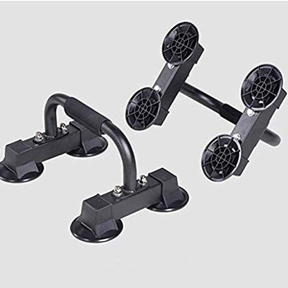Stand with Adjustable Heights Includes Jump Rope Cushioned Foam Grip and Non-Skid Pad for Home Workout, Chest Tricep Bodyweight Training