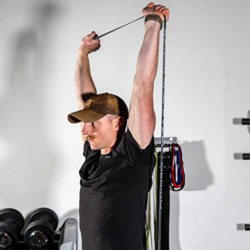 Non Latex (Latex Free Resistance Bands) Resistance Bands Exercise Bands | Use for Pull-Ups, At Home Workouts, Strength Training and Resistance Training(41" Sets) - color: Set (4-Bands