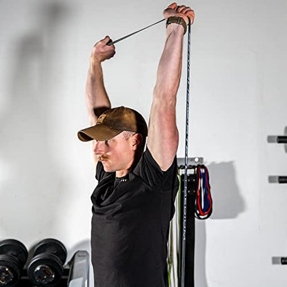Non Latex (Latex Free Resistance Bands) Resistance Bands Exercise Bands | Use for Pull-Ups, At Home Workouts, Strength Training and Resistance Training(41" Sets) - color: Set (4-Bands