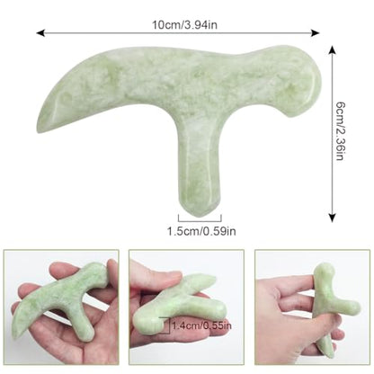 Ewin24 Natural Jade Foot Massager Acupuncture Point Massage Foot Care Therapeutic Relief Tool