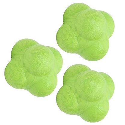 Reaction Ball, 3PCS Reflex Ball Bounce Reaction Balls Sports Reaction Balls Reactivity Ball Bounce Balls Speed Reflex Training Ball for Baseball Softball Reflex Agility Trainer