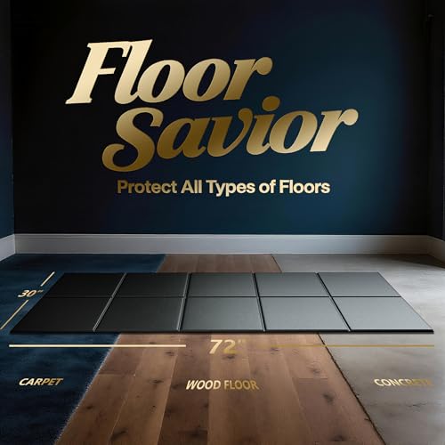Foldable Treadmill Walking Pad Mat for Carpet Floors,72" x 30" 6mm Thick Treadmill Mat for Hardwood Floor,Indoor Exercise Stationary Bike,Elipitial, Gym Equipment, Noise Shock Absorption - size: 72"L x 30"W x 0.2"Th