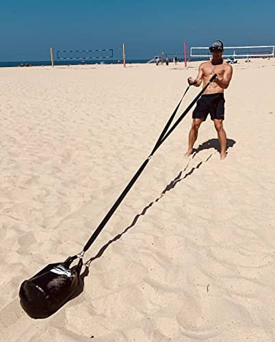 Resistance Training Sled - Weight Sled Harness & Handles - Extreme Workout for Athletes - Burn 3X The Calories - 4-Piece Kit for Gym, Home and, Outdoor - style: Whole kit