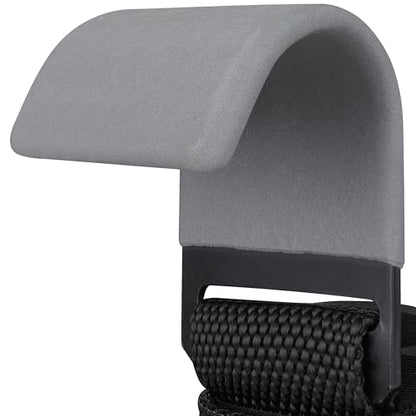 Weight Lifting Rod Hooks Heavy Duty Wrist Wraps Power Weight Lifting Training Gym Grips Straps Set of 2 - color: Gray, size: WOMEN-Wrist Size Small/Medium