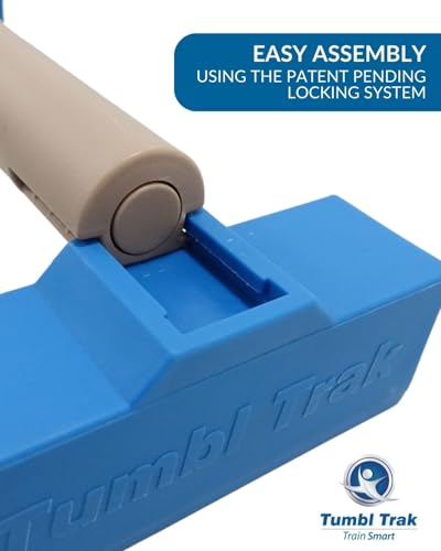 Tumbl Trak Portable Parallette Bars, Blue