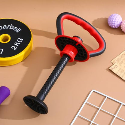 Luxshiny Adjustable Kettlebell Handle and Base Nut Set for Home Gym Fitness, Portable Weightlifting Dumbbell Grip Accessory for Strength Training and Exercise Equipment